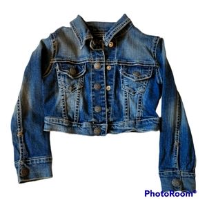 Girls Silver Jeans Jean Jacket